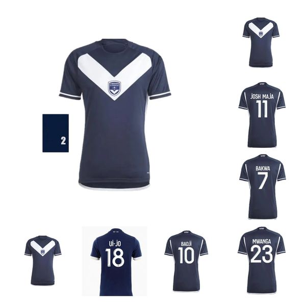 

23 24 maillot de foot girondins bordeaux soccer jerseys foot men kit fc football shirts home training 2023 2024 home away fan version bakwa, Black;yellow