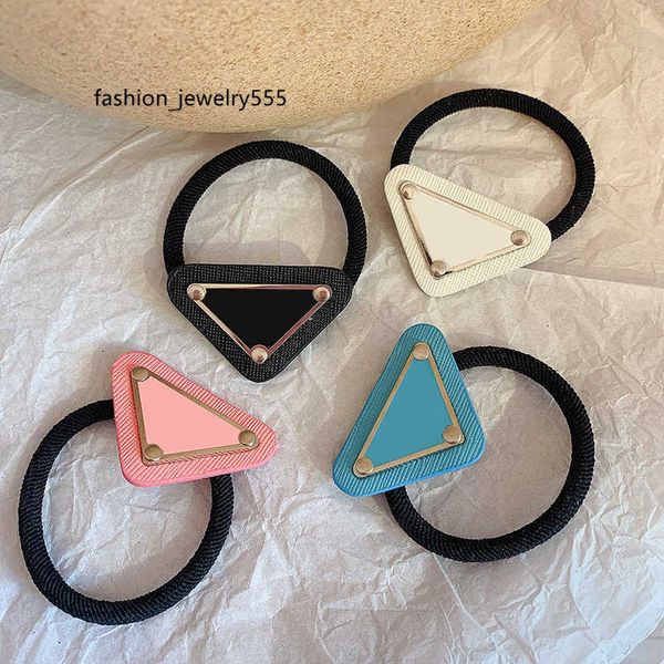 

hair rubber bands charm designer headbands retro triangle hair rubber bands for women girl brand elastic hairbands sports headband head wrap, Pink