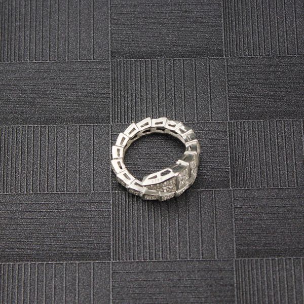 

women diamond animal open ring spring pt950 platinum rings valentine's day gifts for women bohemian wedding fine jewelry set, Silver