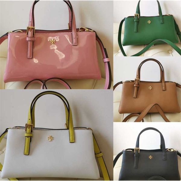 

52% off designer bag 2024 early launch new tb cross pattern handbag large capacity lacquer leather tote single shoulder crossbody women&#039