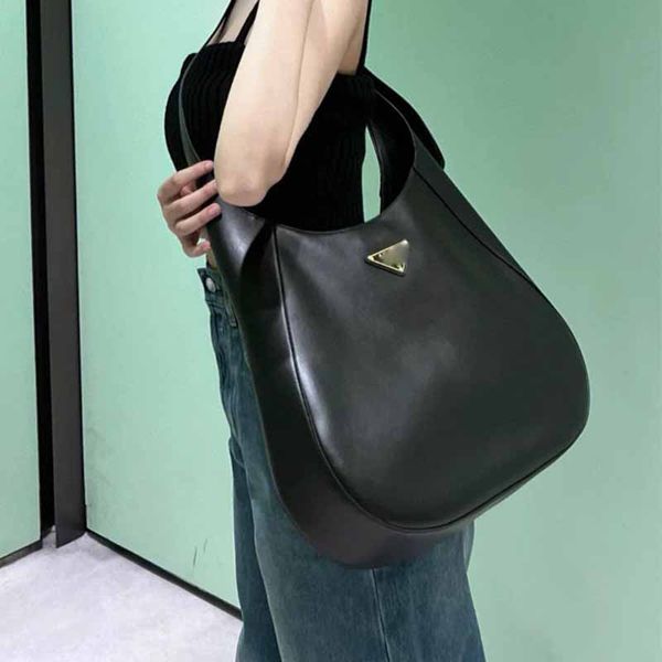 

large crossbody bag cowhide designer shopping bag luxury women's shoulder tote bag vintage handbag lined with leather travel totes 40cm