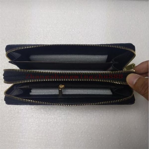 

fashion women long wallet purse ladies clutch bags men double zipper wallet card holder241y, Red;black