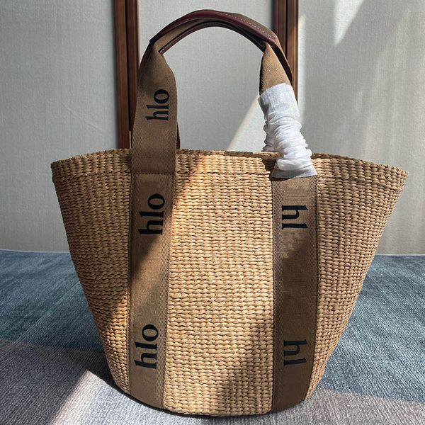 

luxurys handbags large woody basket tote bag famous designer purses knitting hand basket casual tote woman beach bags womens handbag straw s