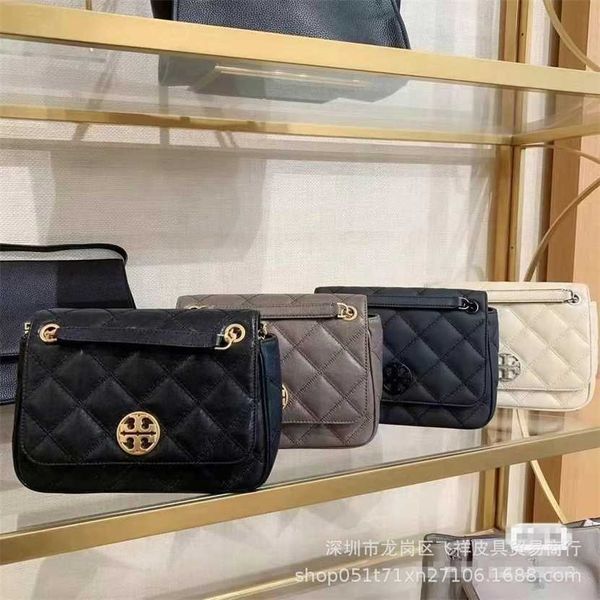 

55% off designer bag 2024 early launch tb willa goat leather fat boy fragrant wind fashion casual lingge chain small square female