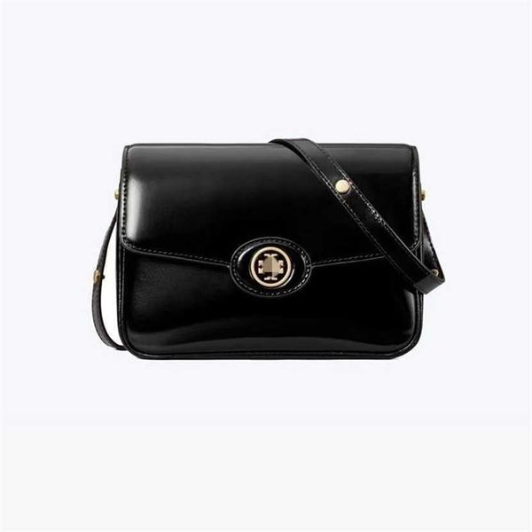 

55% off designer bag 2024 early launch new flip lacquer skin robinson tofu single shoulder small square oblique cross women's