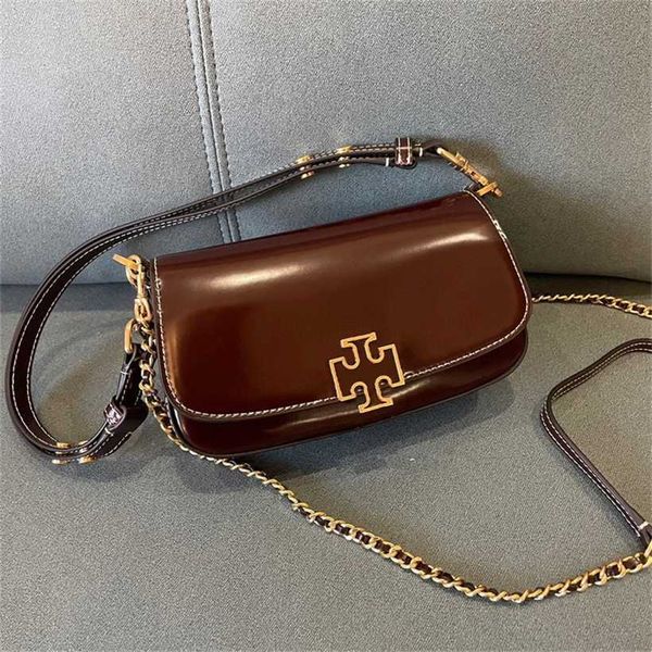 

52% off designer bag 2024 early launch new underarm lacquered cowhide flip chain single shoulder crossbody genuine leather women's