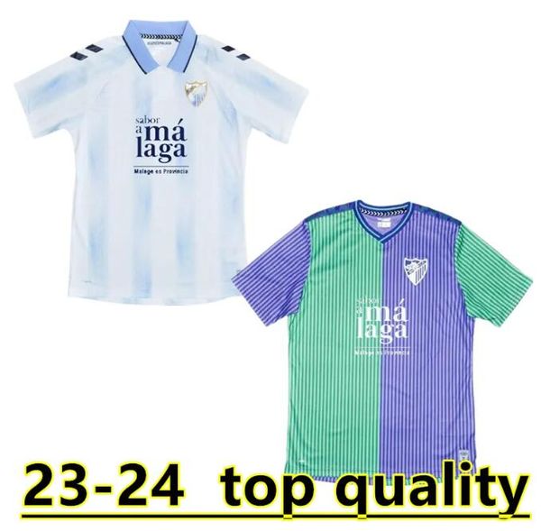 

2023/24 malaga soccer jerseys 2023/24 cf malaguista jcastro ontiveros juanpi maillots de foot shirt santos adrian football uniform, Black;yellow