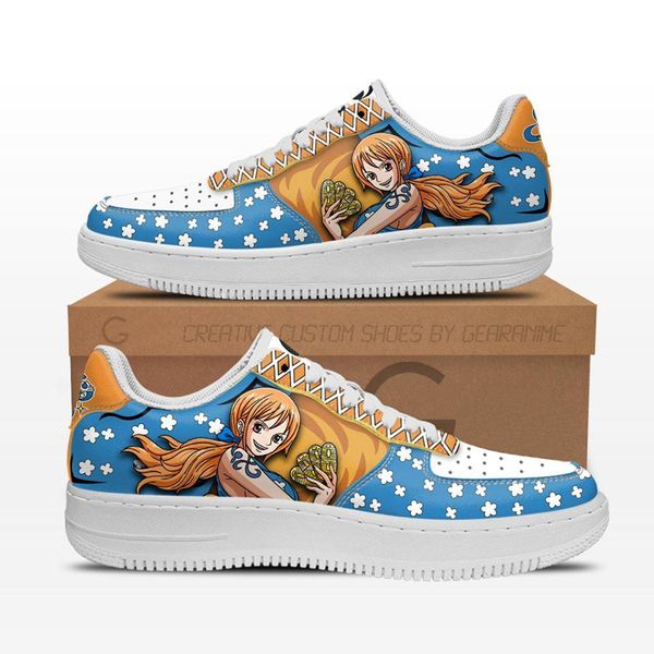 

fashion men women anime casual shoes op nami air sneakers italy original low manga leather designer couple custom animes running athletic sh, Black