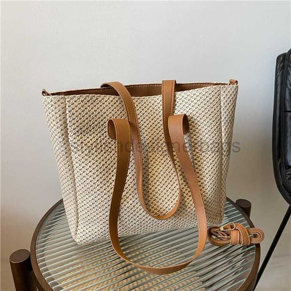

beach bags woven bag women's 2022 new trendy rural style grass woven tote bag simple handbag fashion shoulder bagstylishdesignerbags