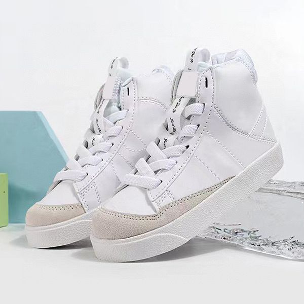 

kids children 2.0 casual shoes designer blazers mid 77 running shoes boy girl trainers sports sneakers vintage high jogging fitness youth st, Black;red