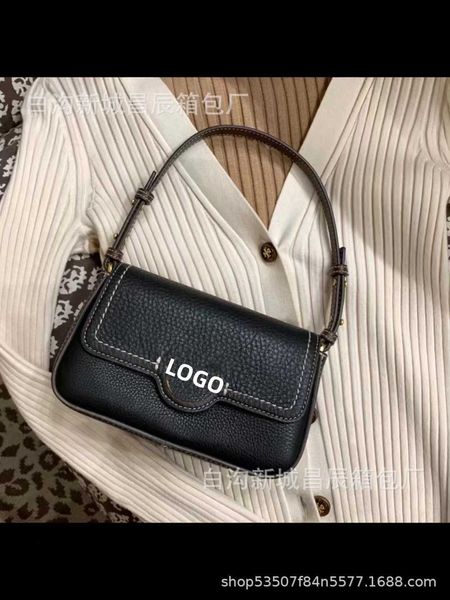 

designer bag 2024 early launch summer new litchi pattern one shoulder small square with western style stick contrast color crossbody light l