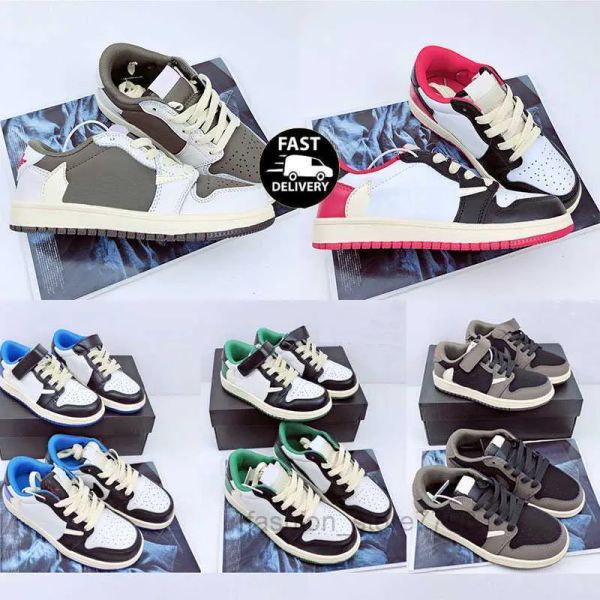 

kids shoes jumpman basketball sneakers og low children jordams running unc homage to home royal blue boys size 25-35''gg'&#03, Black