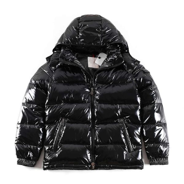 

mens down jacket puffer coats winter stylist coat parka hooded thick womens feather windproof outerwear cold protection badge, Black