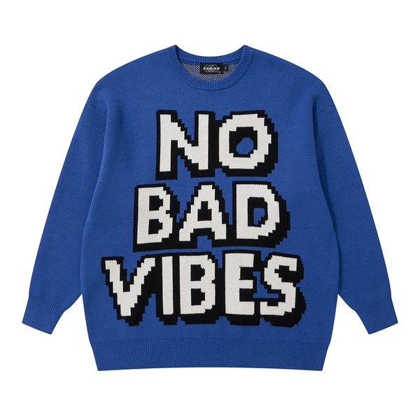 

high street letter print knitted sweater for men and women baggy sweaters o neck woolen clothes oversized