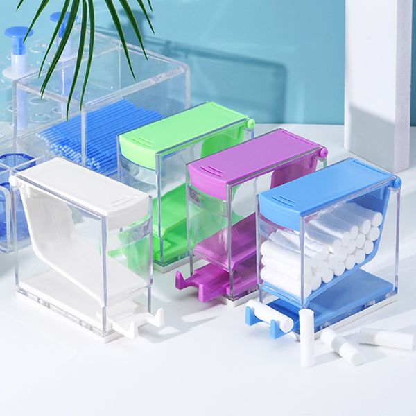 

makeup tools dental roll box press dust proof oral clinic cotton stick strip management a variety of colors 230812