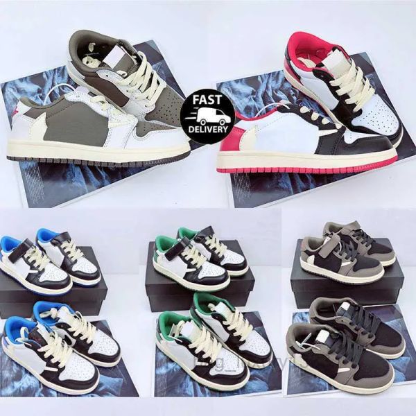 

kids shoes jumpman basketball sneakers og low children jordams running unc homage to home royal blue boys size 25-35''gg'&#03, Black