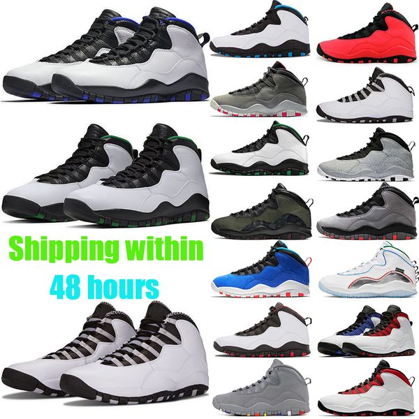 

jumpman 10 10s men basketball shoes ovo black white woodland camo ember glow cool grey infrared westbrook orlando seatt air shoe jorda
