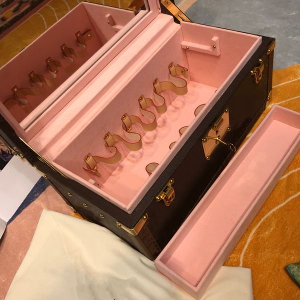 

case with mirror travel accessory large capacity women cosmetic box beauty case wash bag organizer makeup bags toilet pouch hard boxes