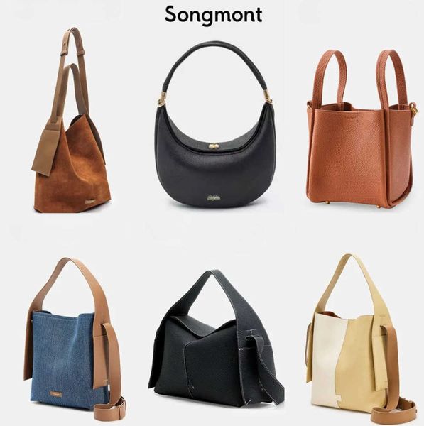 

songmont bag luna handle purse clutch basket crossbody songs handbag bucket bags designer underarm hobo shoulder axillary luxury large totes