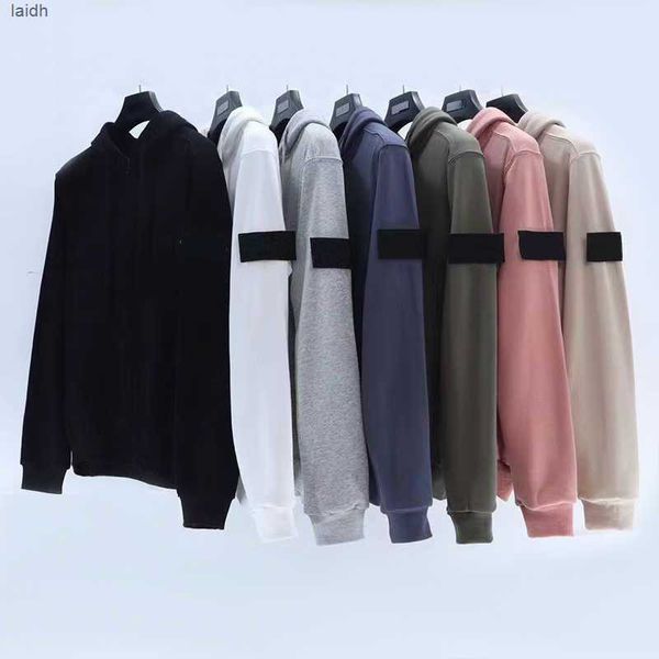 

winter designer mens jacket hoodie pullover long sleeve toney embroidery letter stones jacket stone putwear loose casual hoody u6k8, Black;brown