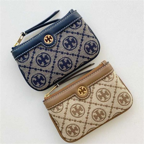 

52% off designer bag 2024 early launch tb new old flower zipper certificate key zero wallet multiple card practical compact and convenient