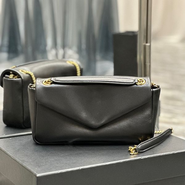 

9a fashion sheepskin chain bag mirror quality women large capacity shoulder bag calypso envelope bag luxury designer bag underarm bag flap b