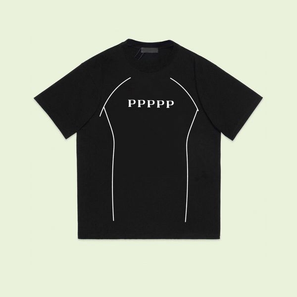 

men's plus tees & polos round neck embroidered and printed polar style summer wear with street pure cotton m set shorts tshirt 3wo3, Black;brown