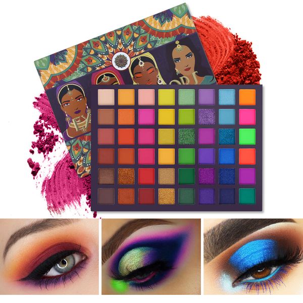 

eye shadow ucanbe 48114 colors exotic flavors eyeshadow palette pressed glitter shimmer matte neon metallic makeup cosmetics 230812