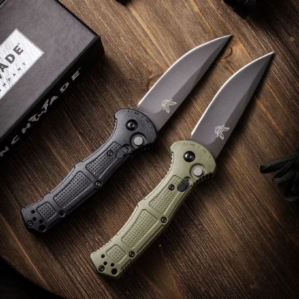 

benchmade bm 9070/9070bk-1 claymore auto folding knife outdoor camping hunting pocket tactical edc tools 9070bk bm550 535 bm1508