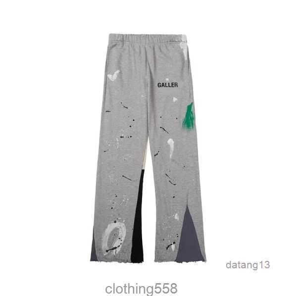

mens jeans pants galleryes sweat depts speckled letter print men's women's versatile casual straight fu0o 3 fhmq, Black