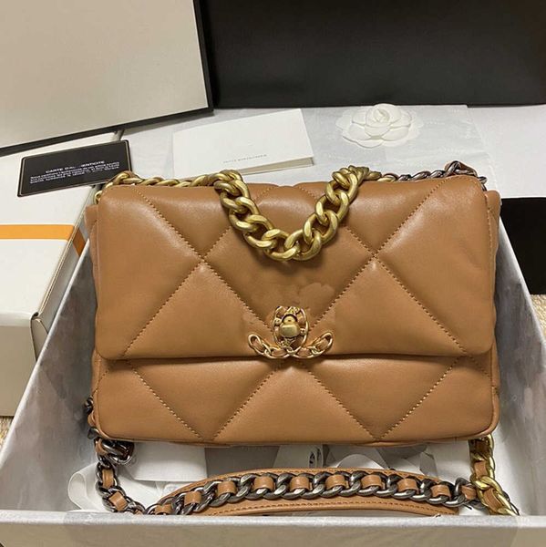 

10a pink designer tote bag handbag luxury crossbody bag chain shoulder purse women real leather classic cc 19 flap the totes wallet niche hi