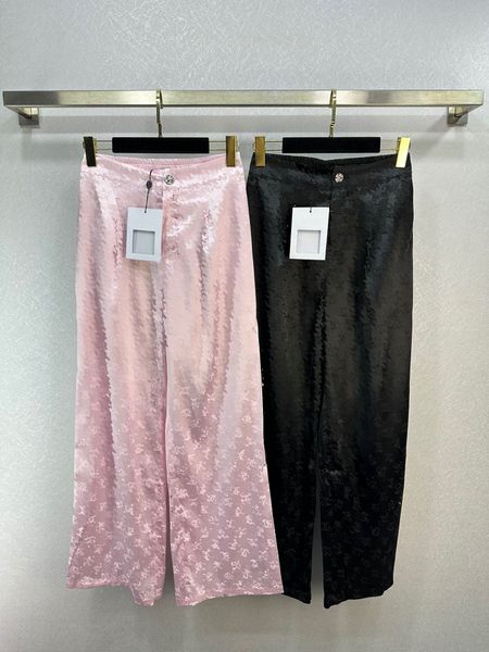 

fashion design 2 colour wide leg pants women high waist buttons solid color streetwear all-matched trousers, Black;white
