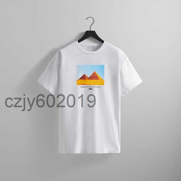 

kitt imaging tee egyptian pyramid print summer round neck t-shirtqzmw, White;black