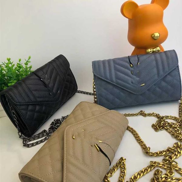 

58% off designer bag 2024 early launch caviar letter envelope crossbody metal chain yang single shoulder ling ge embroidered thread women&#0