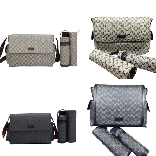 

mom baby diaper bag 3-piece set high-quality designer print multifunctional shoulder bag mom and girl gift creative b73