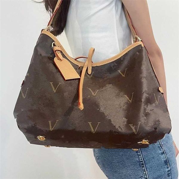 

56% off designer bag 2024 early launch printed pu capacity tote high version new shopping one shoulder crossbody gift box