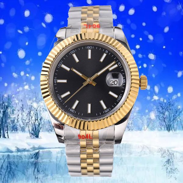 

moissanite watches mechanical movement watches 36/41mm full stainless steel luminous waterproof pink 28/31mm women analog-digital style clas, Slivery;brown