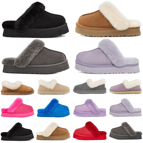 

disquette slippers slides designer sandals men women fur sliders slip-on flip flops chestnut black gloom charcoal red purple pink mens slipp