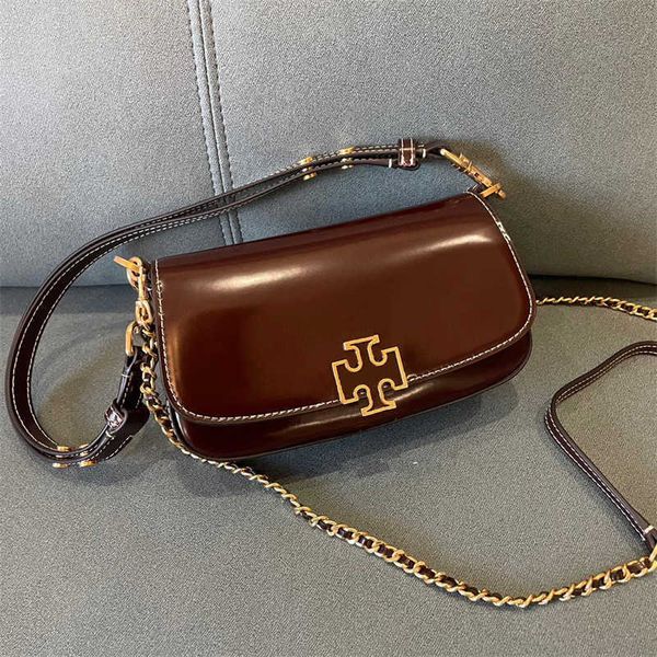 

designer bag 2024 early launch new underarm lacquered cowhide flip chain single shoulder crossbody genuine leather women's