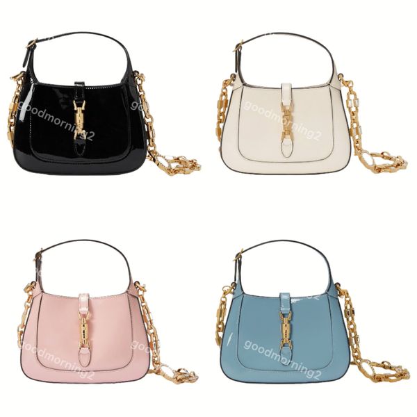 

5a jackie 1961 mini bag luxurys handbags designer crossbody purse underarm shoulder bags hobo bags totes 4 colors patent leather women backp