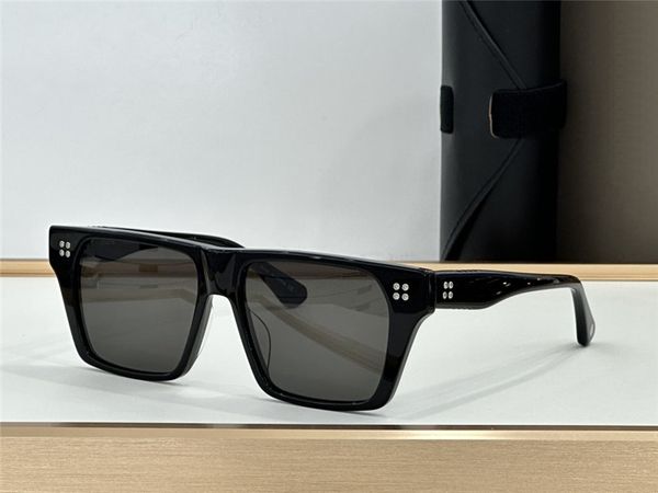 

new fashion square sunglasses venzyn acetate frame and bottom temple serrations design simple and popular style versatile outdoor uv400 prot, White;black