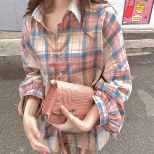 

summer long sleeve sunscreen check shirt womens t, White