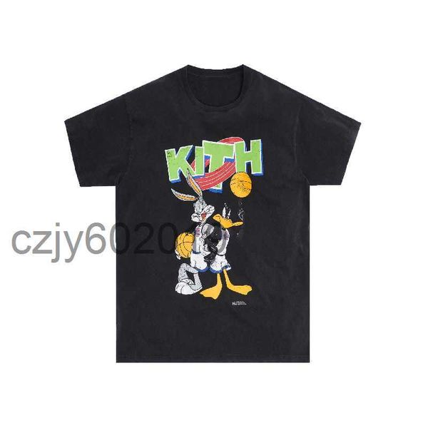 

kith co branded tunes kithjam vintage tee rabbit and daffy duck co branded t-shirtfemp, White;black