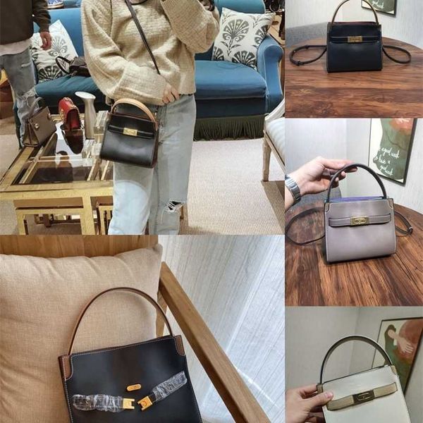 

50% off designer bag 2024 early launch new tb cowhide multi compartment handbag mini tote summer versatile one shoulder oblique straddle wom
