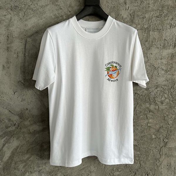 

white 2023ss men summer tee print short sleeve t shirt, Black;brown