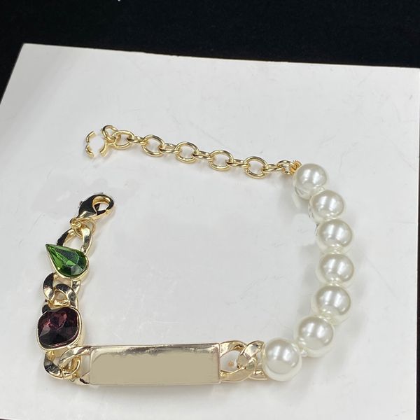 

luxury pearl bracelet designer bracelet colored gemstone jewelry wedding gift, Golden;silver