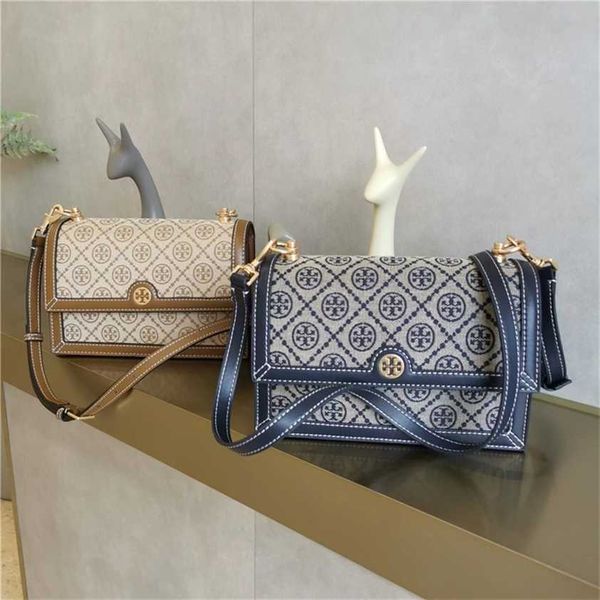 

56% off designer bag 2024 early launch tb old flower monogram organ 1610-1612 canvas hone stitching jacquard cowhide single shoulder crossbo