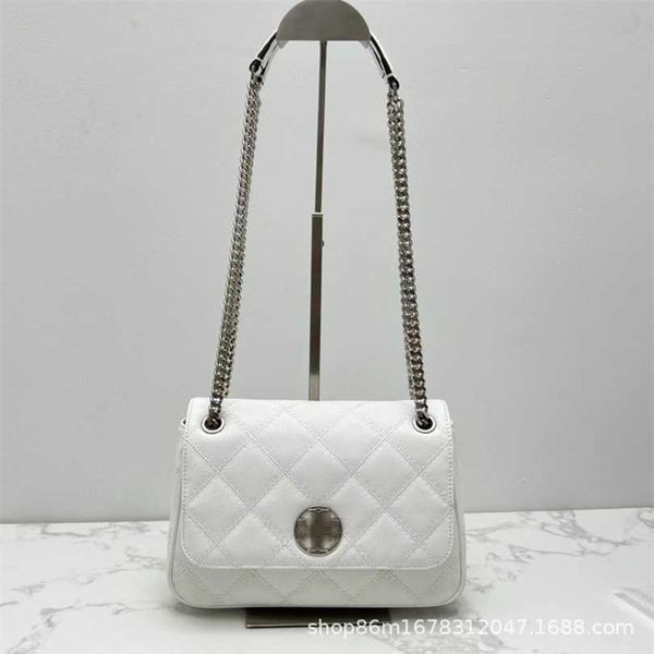 

50% off designer bag 2024 early launch new tb white willa small fragrant chain single shoulder cross body square fat sheepskin