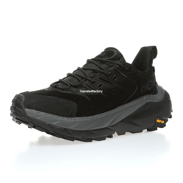 

hoka one kaha 2 low triple black hiking shoes for men's walking mens climbing moutains mens trekking shoe women's hunting sneakers