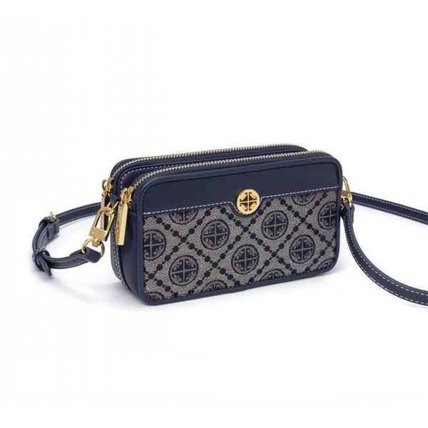 

56% off designer bag 2024 early launch tb premium small pack new canvas cowhide handheld crossbody camera single shoulder bags tide